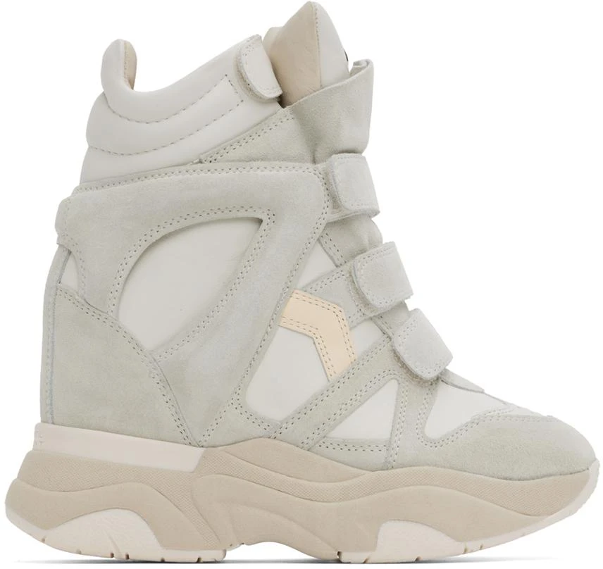 Isabel Marant Off-White & Gray Balskee Sneakers 1