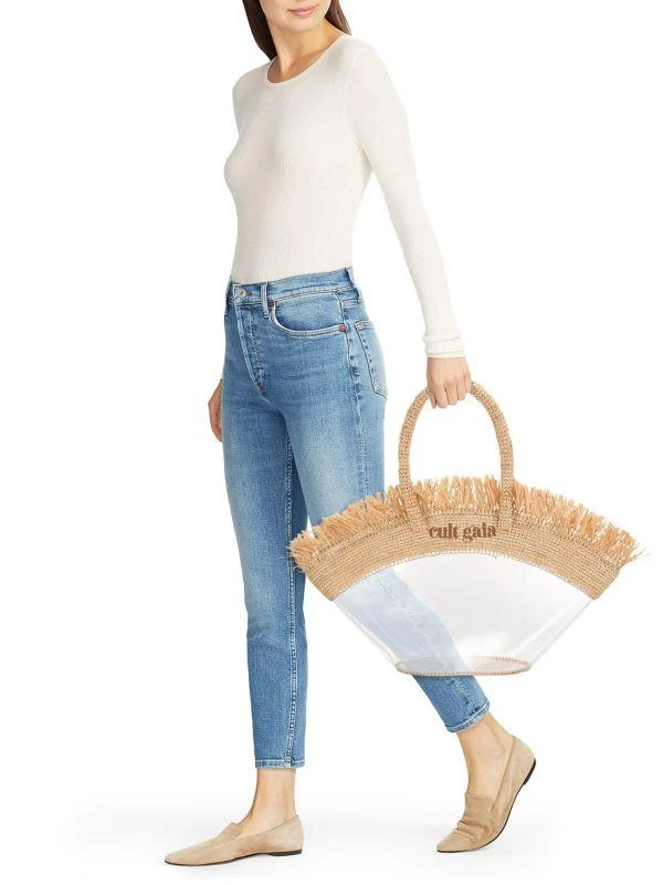 Cult Gaia Peyton Raffia Tote 2