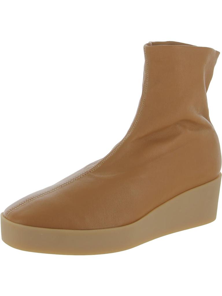 Clergerie Lexa 8 Womens Leather Platform Ankle Boots