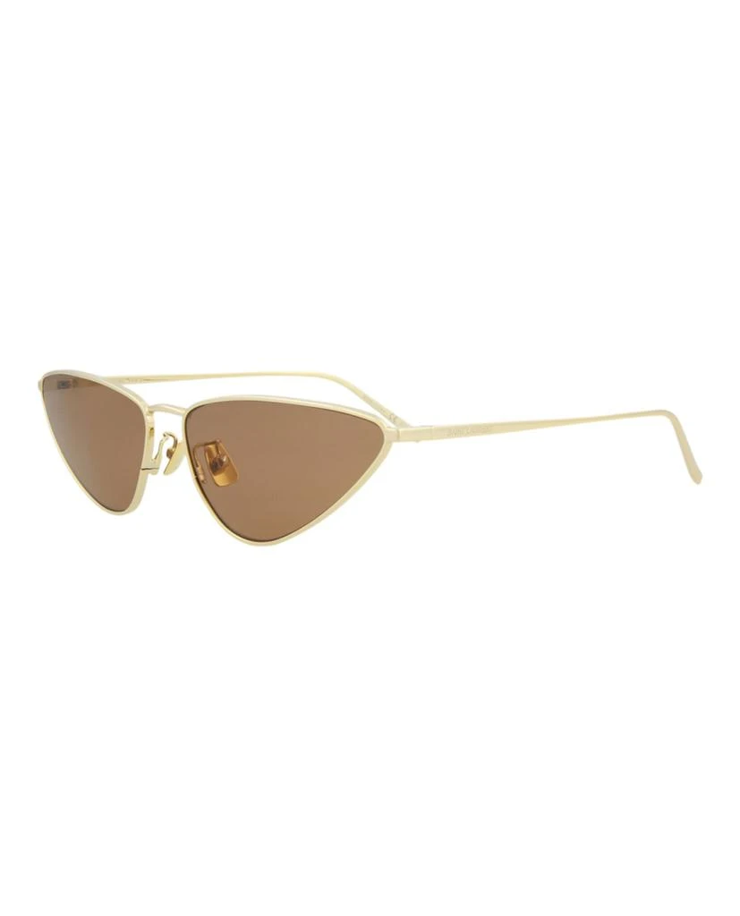 Saint Laurent Cat Eye-Frame Metal Sunglasses Gold Womens Saint Laurent SL637 Cat Eye Sunglasses in Gold – Designer  main image 2