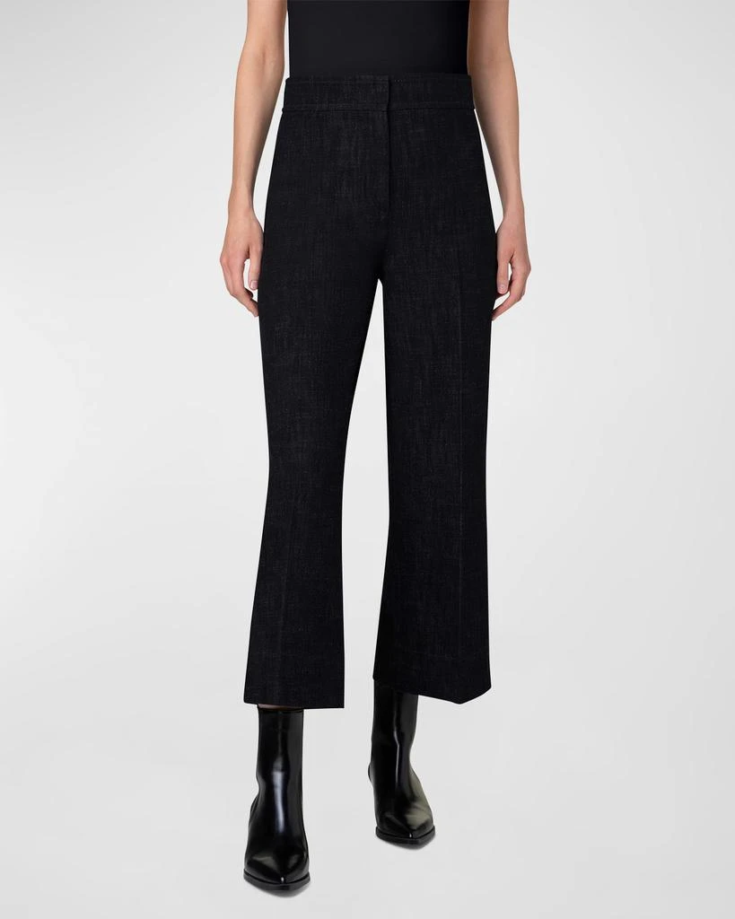 Akris Chieko Winter Denim Straight-Leg Ankle Pants 2