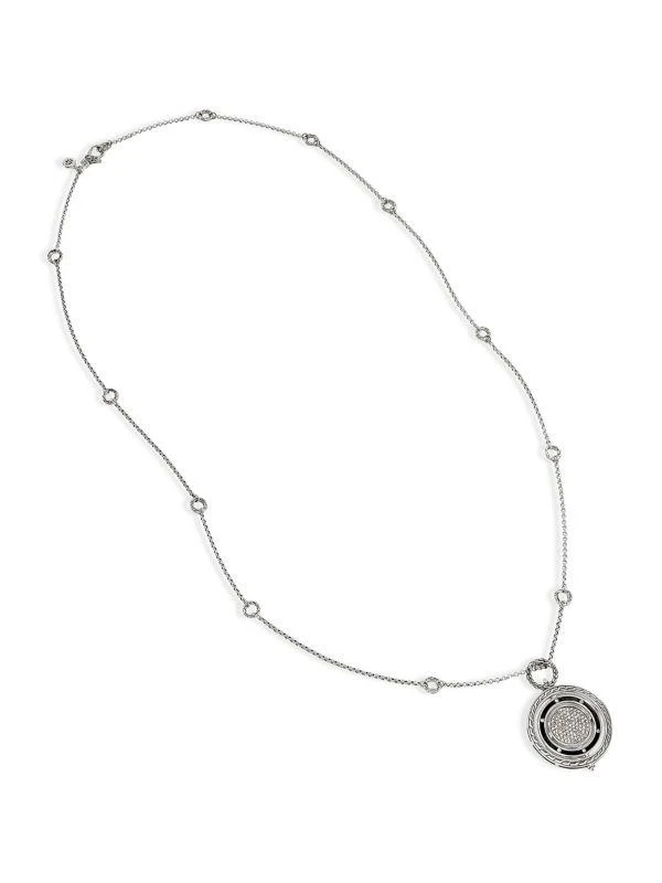 Dot Sterling Silver 
0.69 TCW Diamond Pendant Necklace