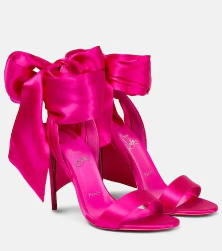 Christian Louboutin Sandale Du Désert 100 satin sandals 1