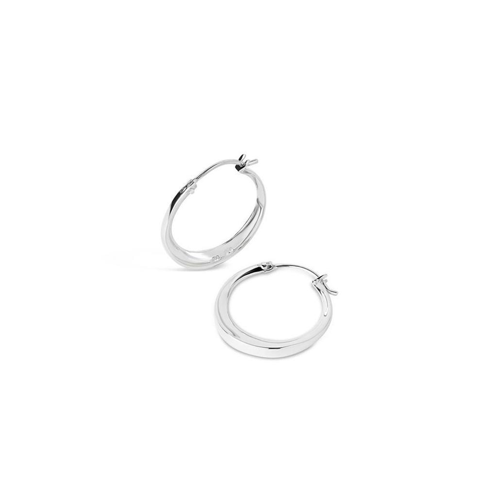 Dinny Hall Silver small tapering click hoops