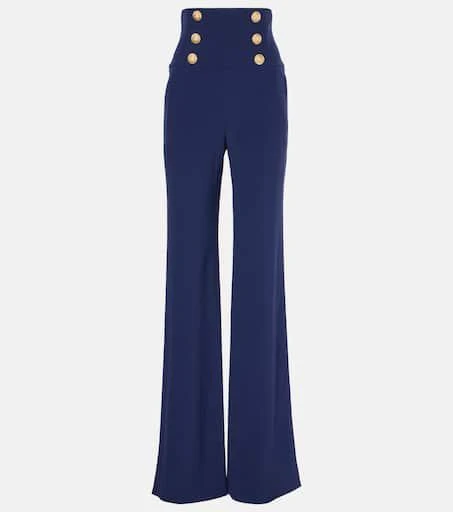 Balmain High-rise wide-leg jeans 1