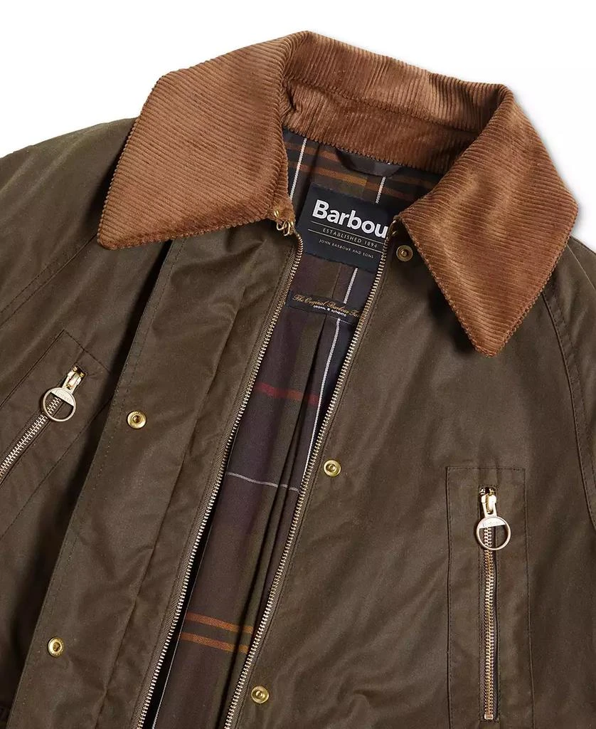 Barbour Women's Ebberston Corduroy-Collar Waxed Jacket 7