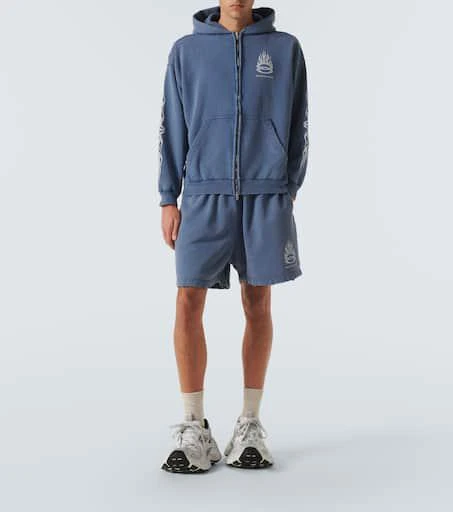 Balenciaga Burning Unity zip-up cotton hoodie 2