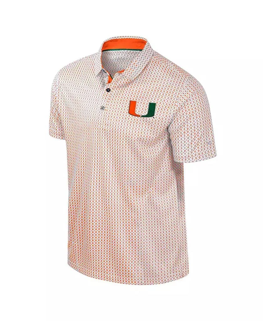 Colosseum Men
s Orange Miami Hurricanes Big Tall Marty Rival Polo Shirt 2