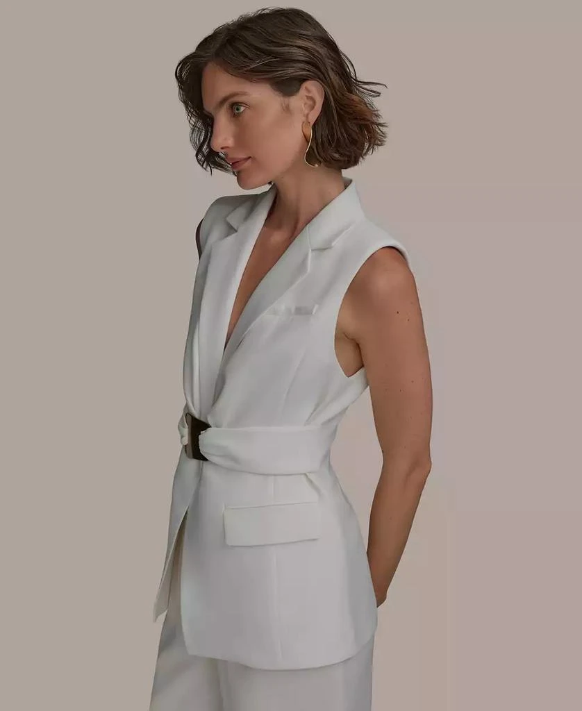 Donna Karan Women's Belted Vest 3