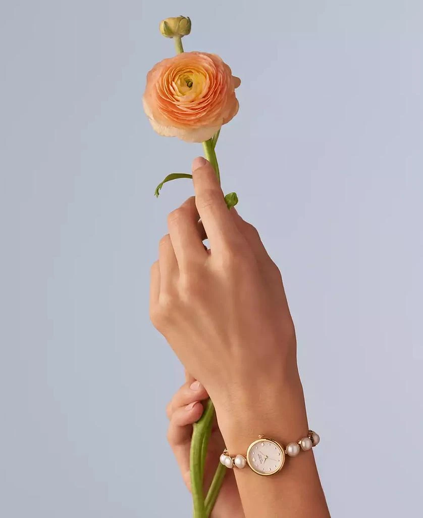 Kate Spade Monroe Gold-Tone Stainless Steel & Faux Pearl Bracelet Watch 24mm 4