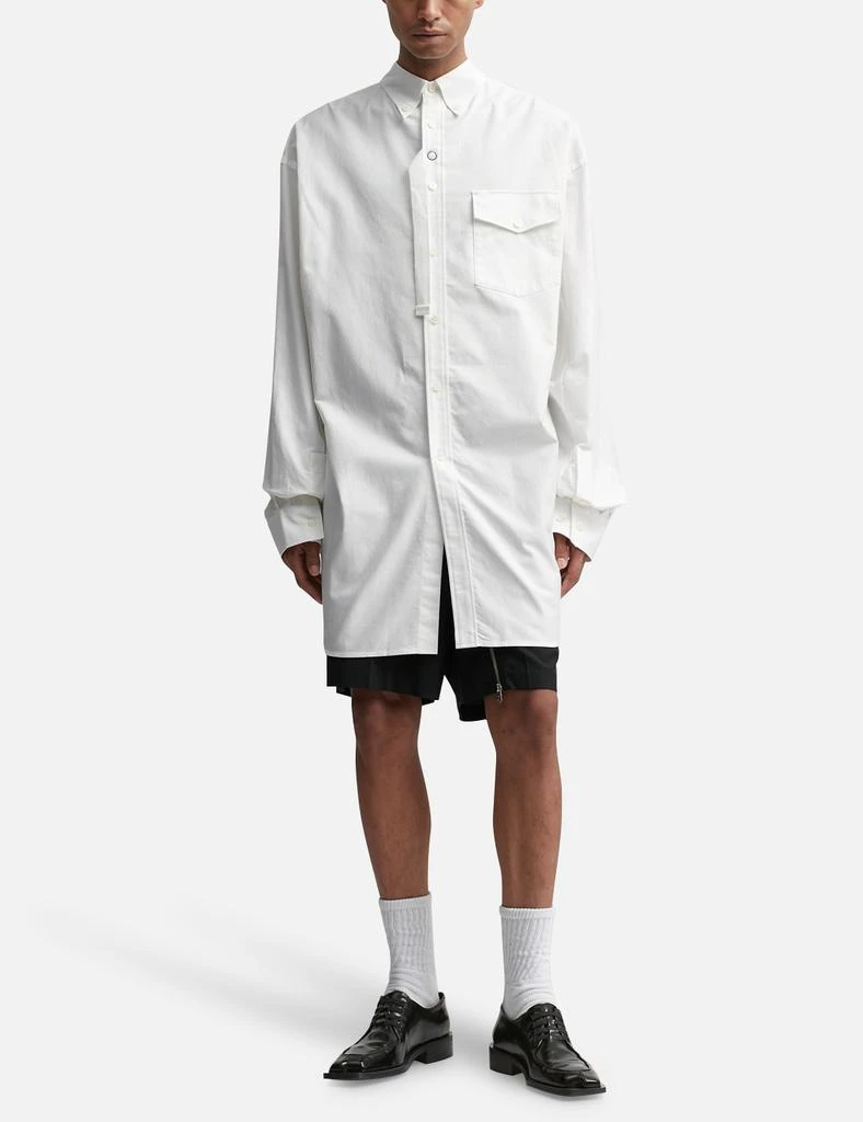 TAKAHIROMIYASHITA TheSoloist. new two-way zip reverse button down collar shirt.(solid) 5