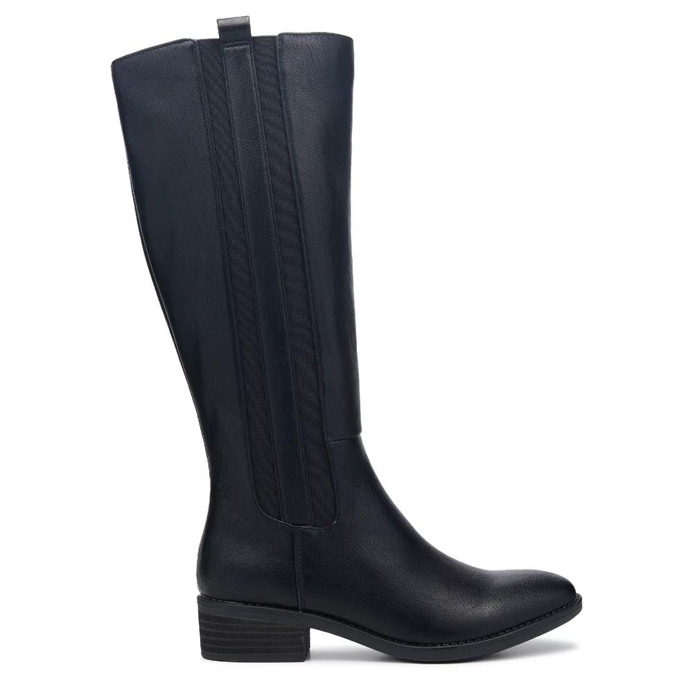 EuroSoft Callah Boots Women's US 9 Black Faux Leather Zipper Knee-High ZOGG117