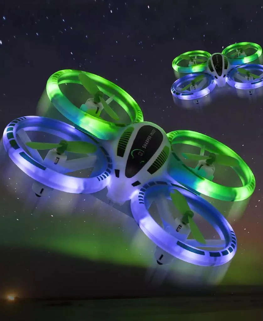 Sharper Image 2.4GHz RC Glow Up Stunt Drone with LED Lights 2