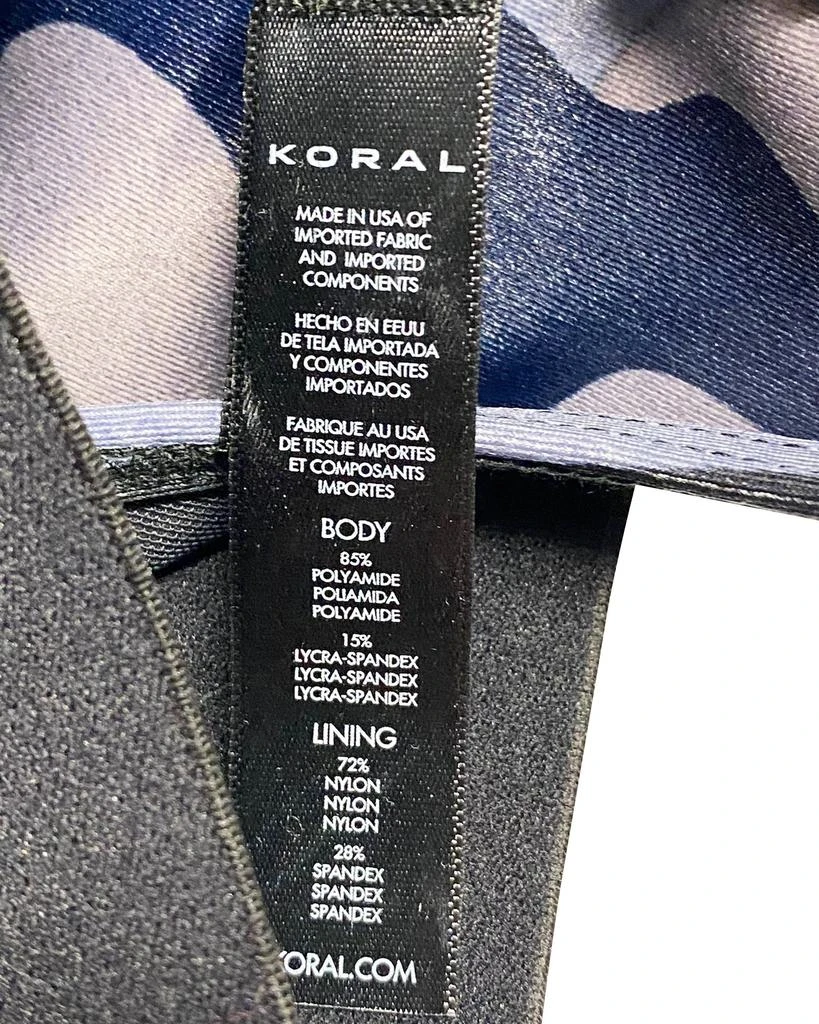 Koral Koral Sweeper Sports Bra in Blue Polyamide 5