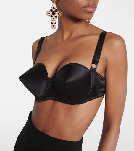 Dolce 
Gabbana Silk-blend satin bra top 2
