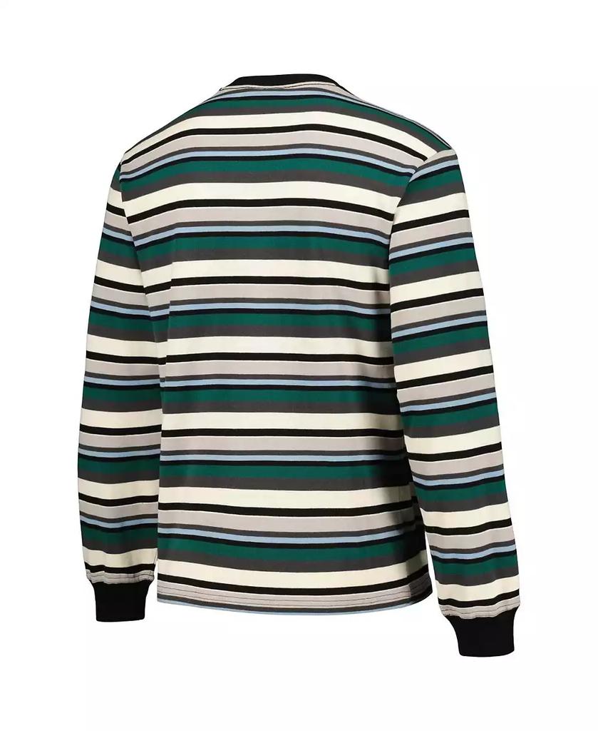 Pleasures Men's Cream/Green Atlanta Braves Ballpark Long Sleeve T-Shirt