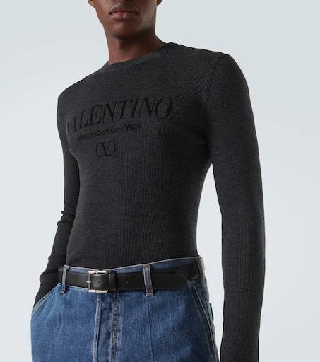 Valentino Logo virgin wool sweater 5