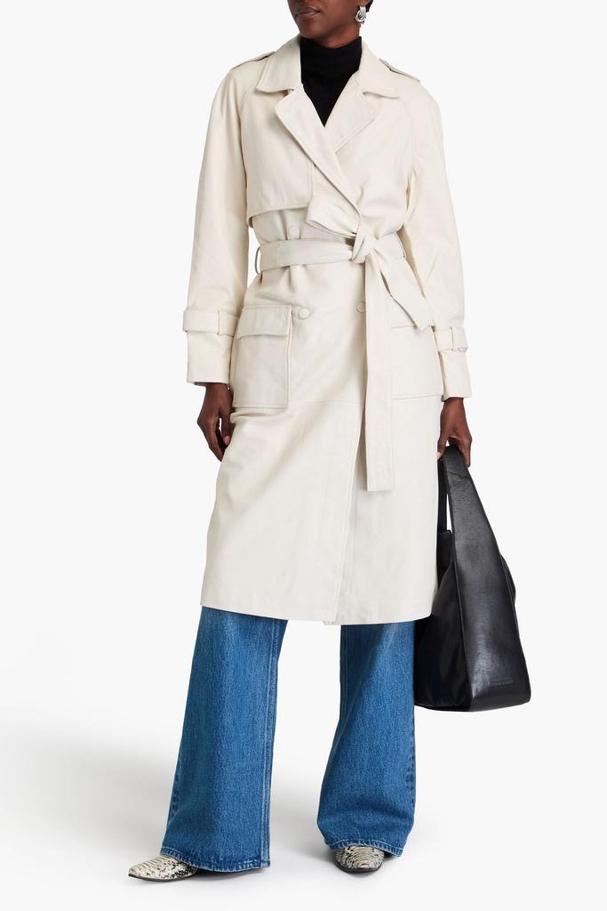 Muubaa Hazel leather trench coat