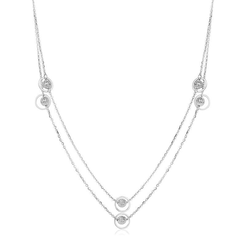 Club Rochelier 925 Sterling Silver Long Necklace