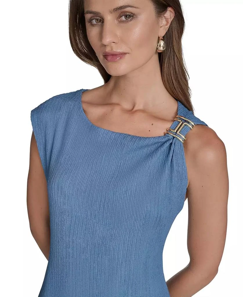 HALSTON Women
s Hardware-Trim Sheath Dress 4