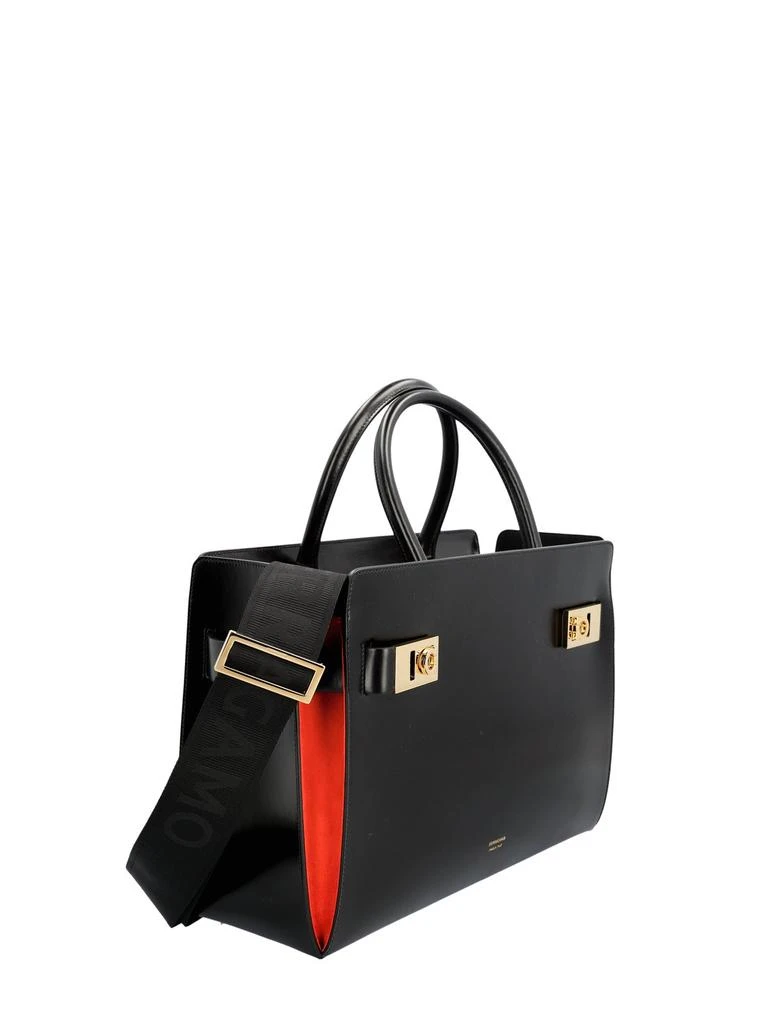 Salvatore Ferragamo Ferragamo Large Gancini-Buckle Top Handle Bag 3