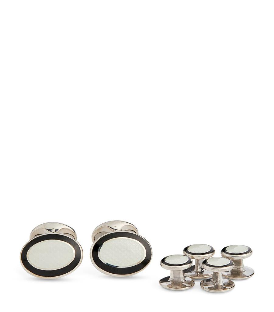 Deakin & Francis Enamelled Stud Cufflinks