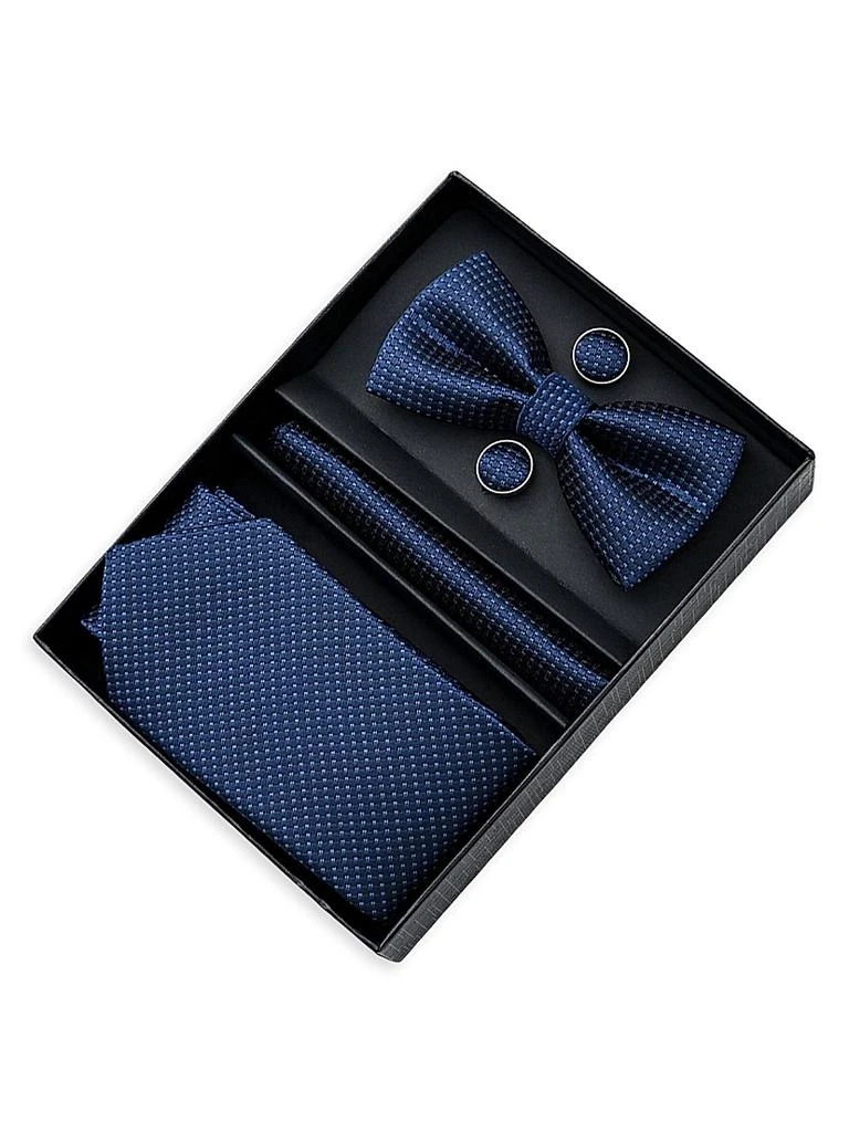 Moustache Dotted Tie Set 4