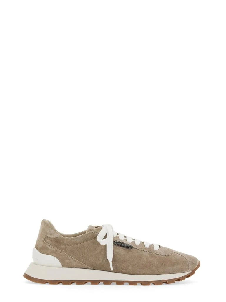 Brunello Cucinelli SNEAKER RUNNING IN CAMOSCIO 3