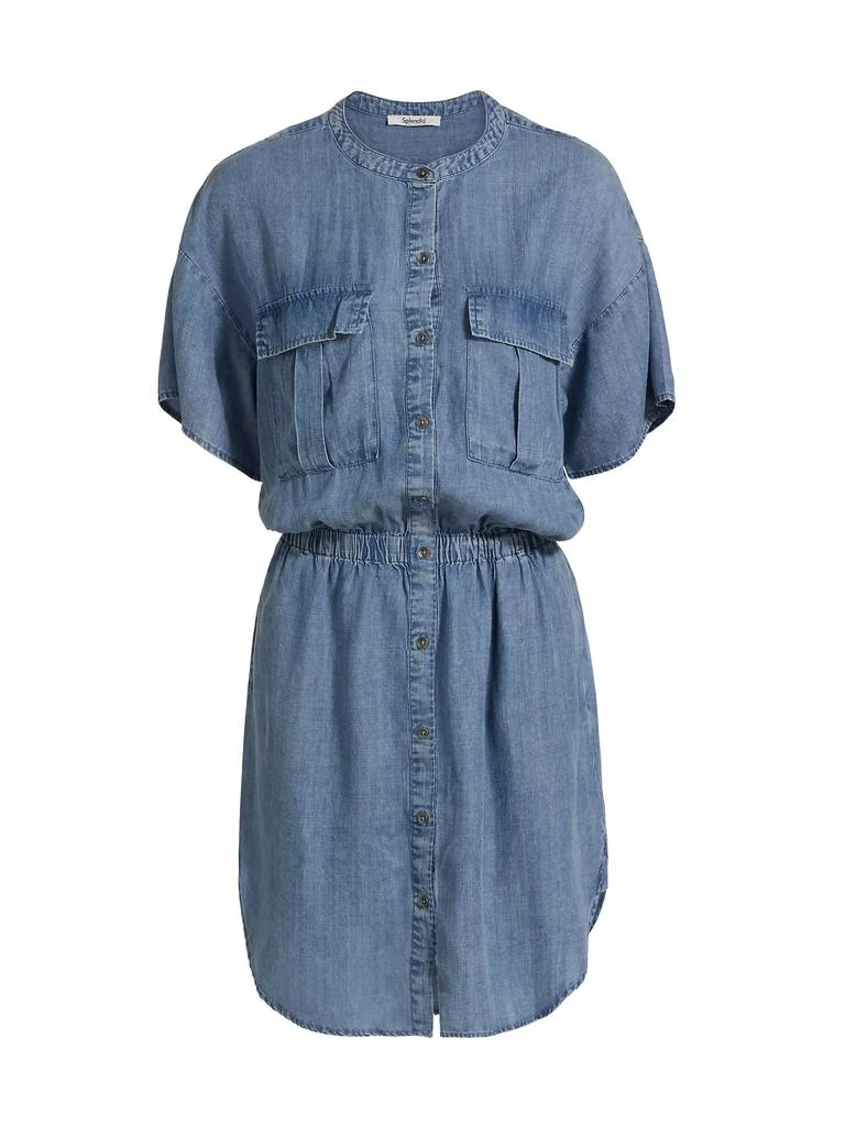 Splendid Raquel Denim Button-Front Minidress 1