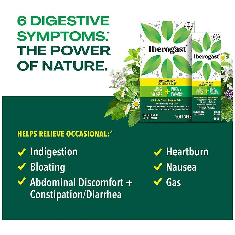 Iberogast Dual Action Digestive Relief Daily Herbal Supplement Liquid Drops 3