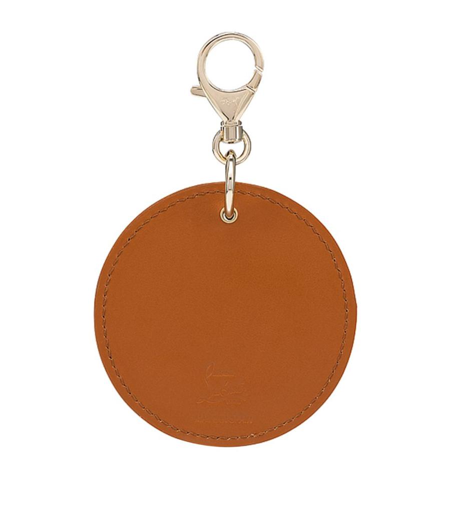 【CHRISTIAN LOUBOUTIN】Cl Logo Keyring Buy Christian Louboutin Black CL Logo Round Bag Charm in