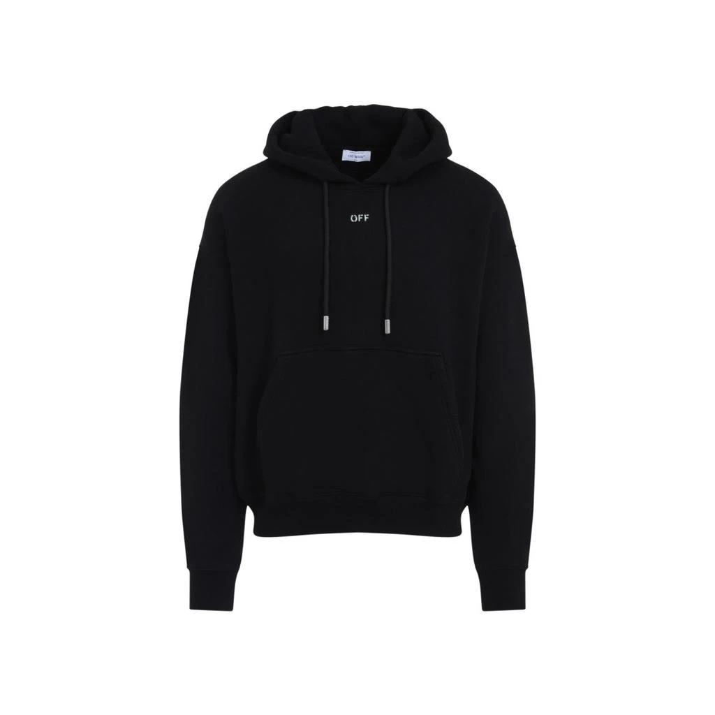 Off-White Relaxed Fit Black Hoodie 1