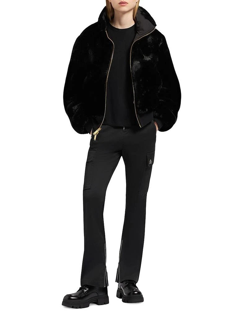 Moose Knuckles Debbie Bunny Satin Bomber Jacket 2