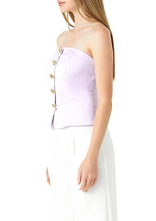 Endless Rose Rose Strapless Button Accent Corset 3