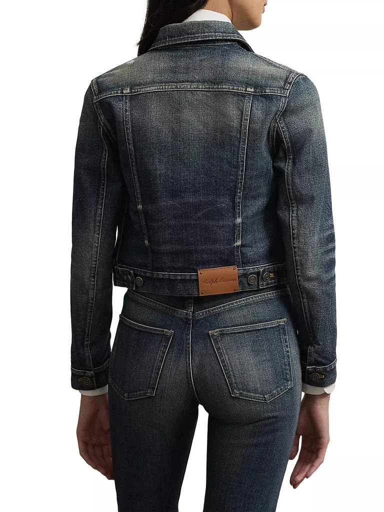 Ralph Lauren Rigby Cropped Denim Trucker Jacket 4