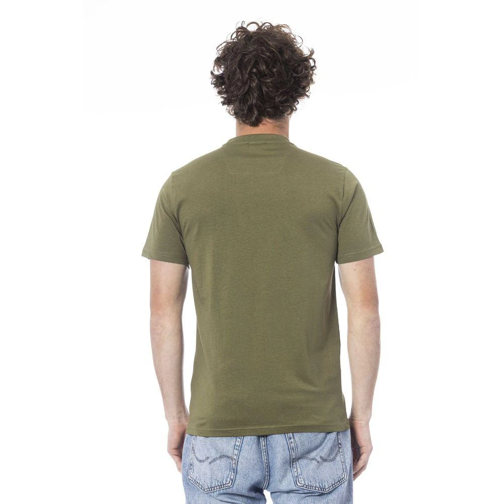 cavalli CLASS Green Cotton T-Shirt 3