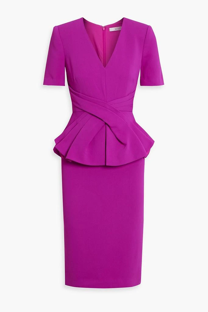 Badgley Mischka Crepe peplum dress 1