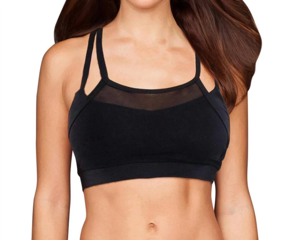 Tlf Apparel Tlf Apparel - Mesh Overlay Vice Low Impact Sports Bra