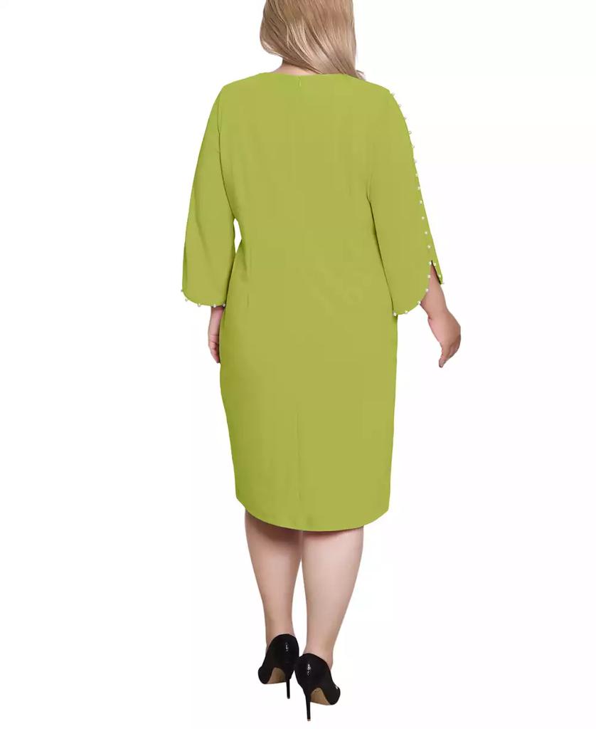 NY Collection Plus Size 3/4 Sleeve Dress