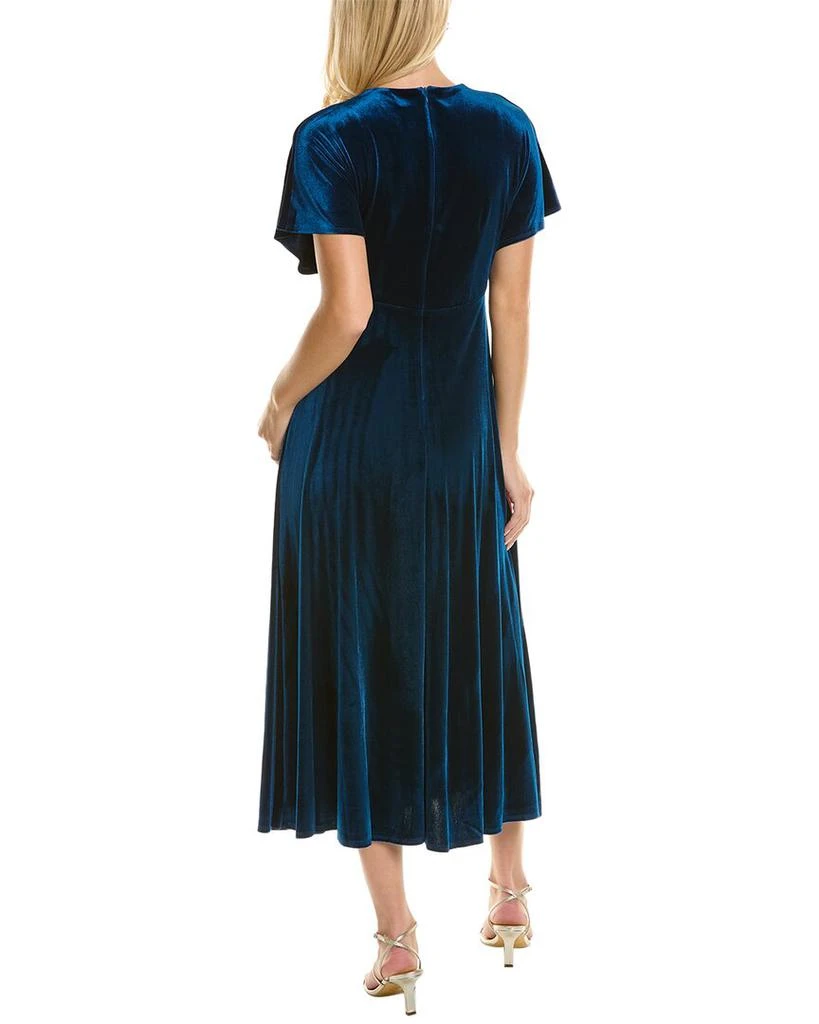 Taylor Taylor Stretch Velvet Maxi Dress 2