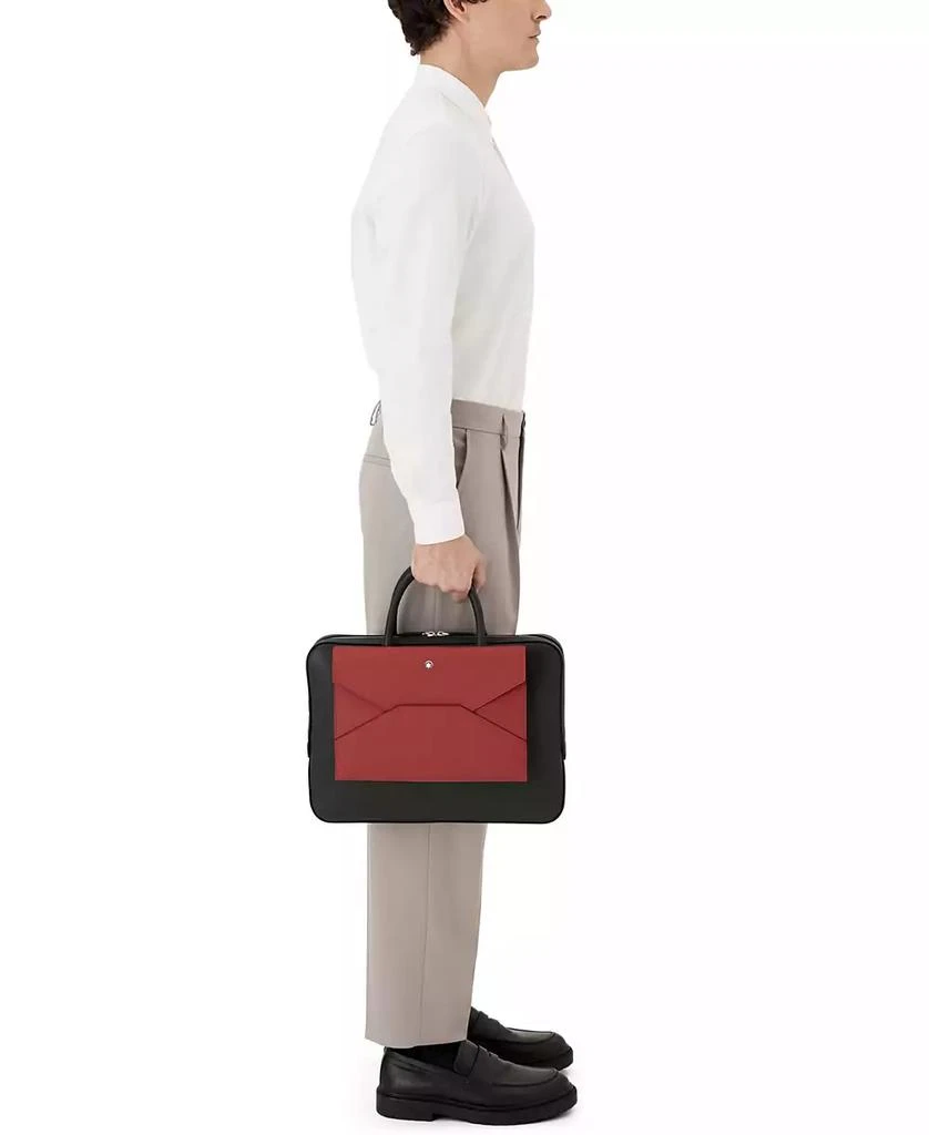 MontBlanc Sartorial Leather Briefcase Document Case 9
