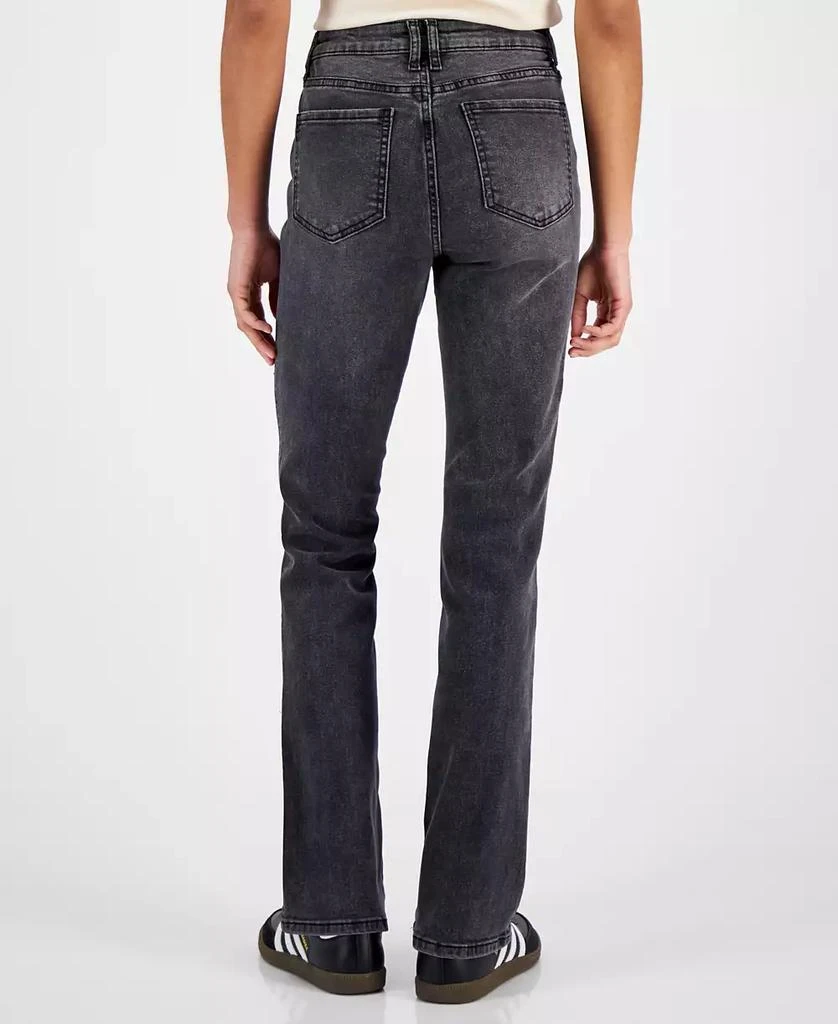 Madden Girl Juniors' High-Rise Zip-Pocket Bootcut Jeans 4