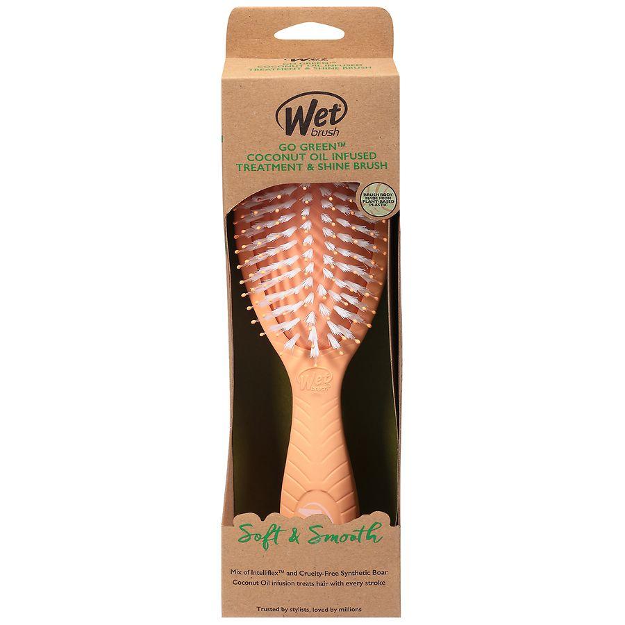 Wet Brush Go Green Coconut Oil Infused Treatment & Shine Brush