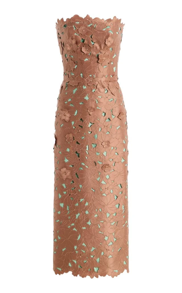knee length dresses for ladies Costarellos - Lissie Silk Velvet Gown