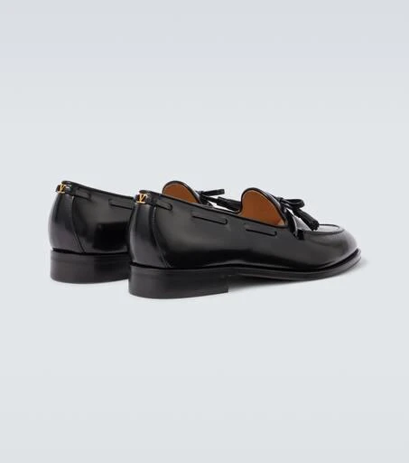 Valentino Bowshire polished leather loafers 6