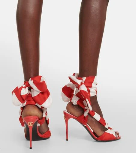 Dolce 
Gabbana Portofino 105 striped sandals 7