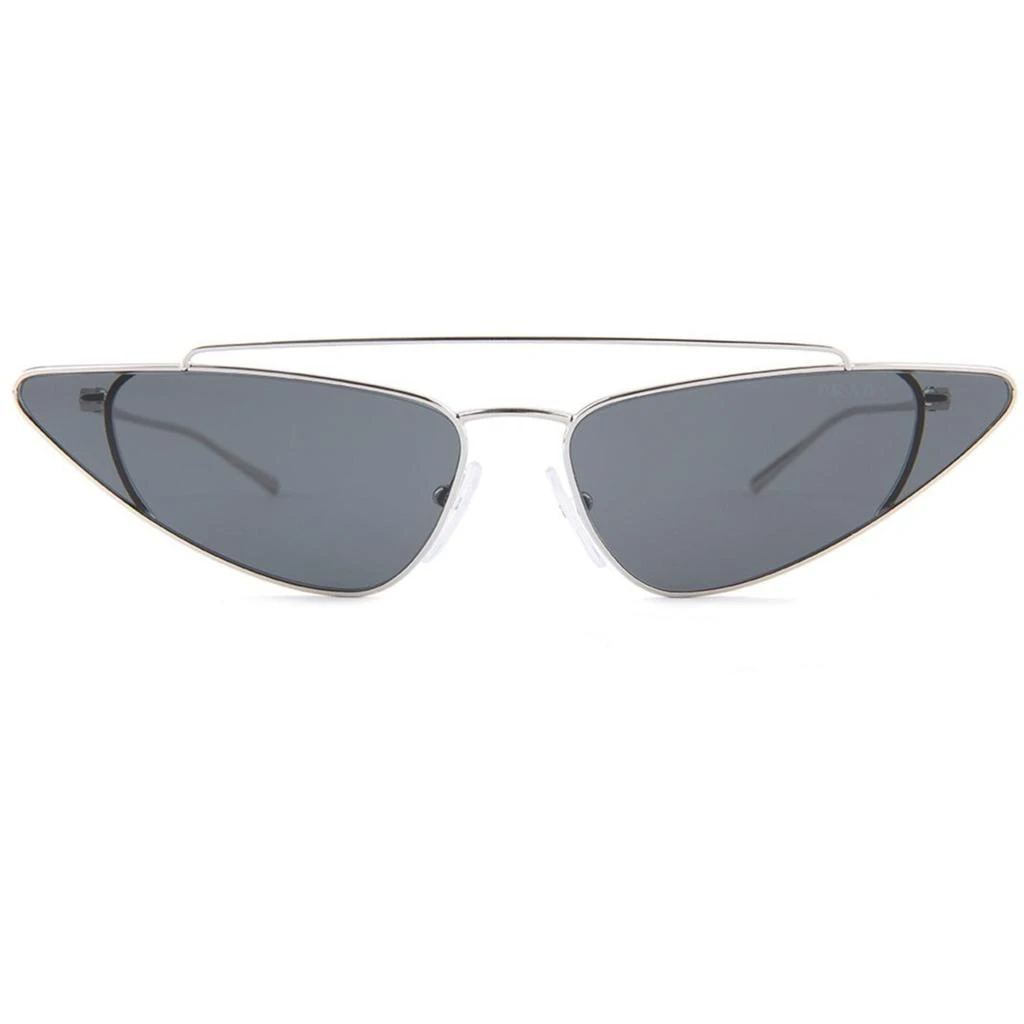 Prada Prada Women's Sunglasses - Grey Lens Silver Cat Eye Frame | PRADA 0PR63US 1BC5S068 2