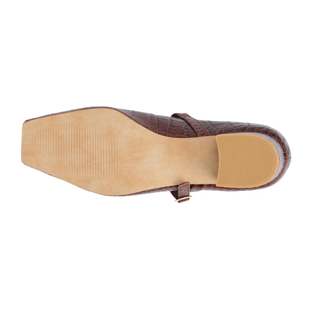 Matisse Mirabelle Croc Print Square Toe Mary Jane Pumps 5