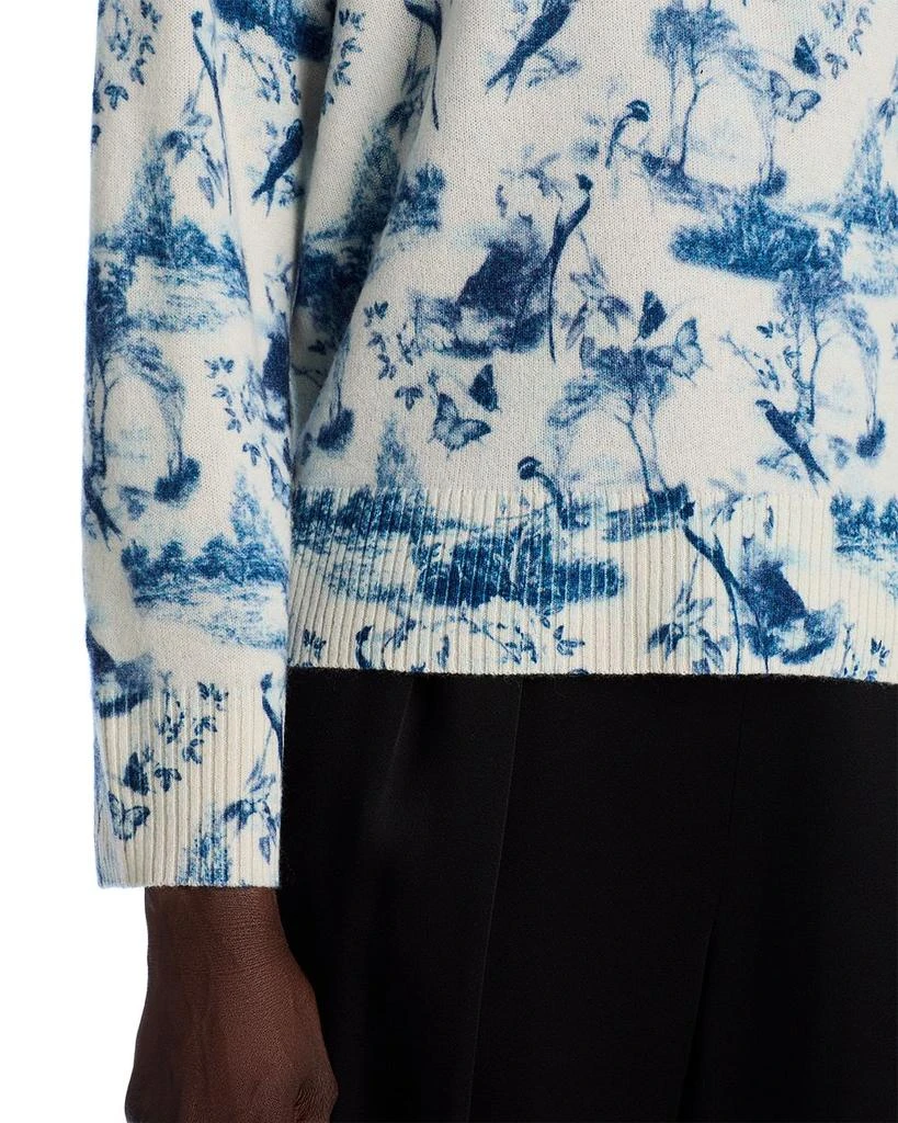 C by Bloomingdale's Cashmere Toile Crewneck Sweater - Exclusive 5