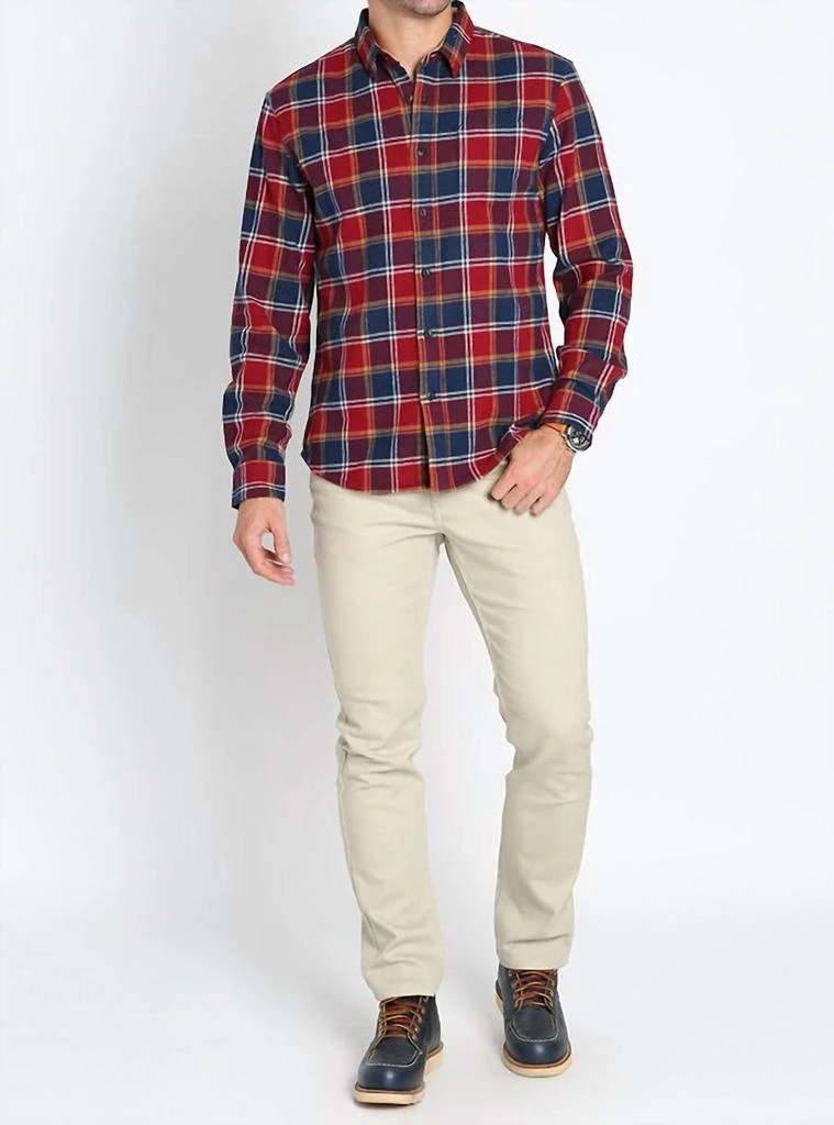 JACHS NEW YORK Jachs New York - Stretch Midweight Flannel Workshirt 3